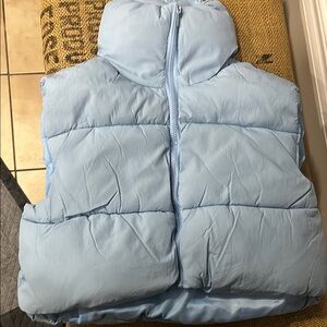 Light Blue Puffer Vest
